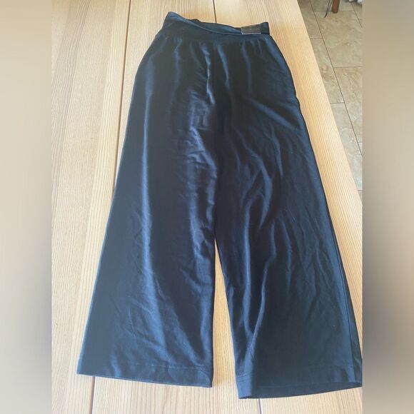 Banana Republic Loose fit Straight leg Pants IN BLACK Womens M NWT - Picture 2 of 8